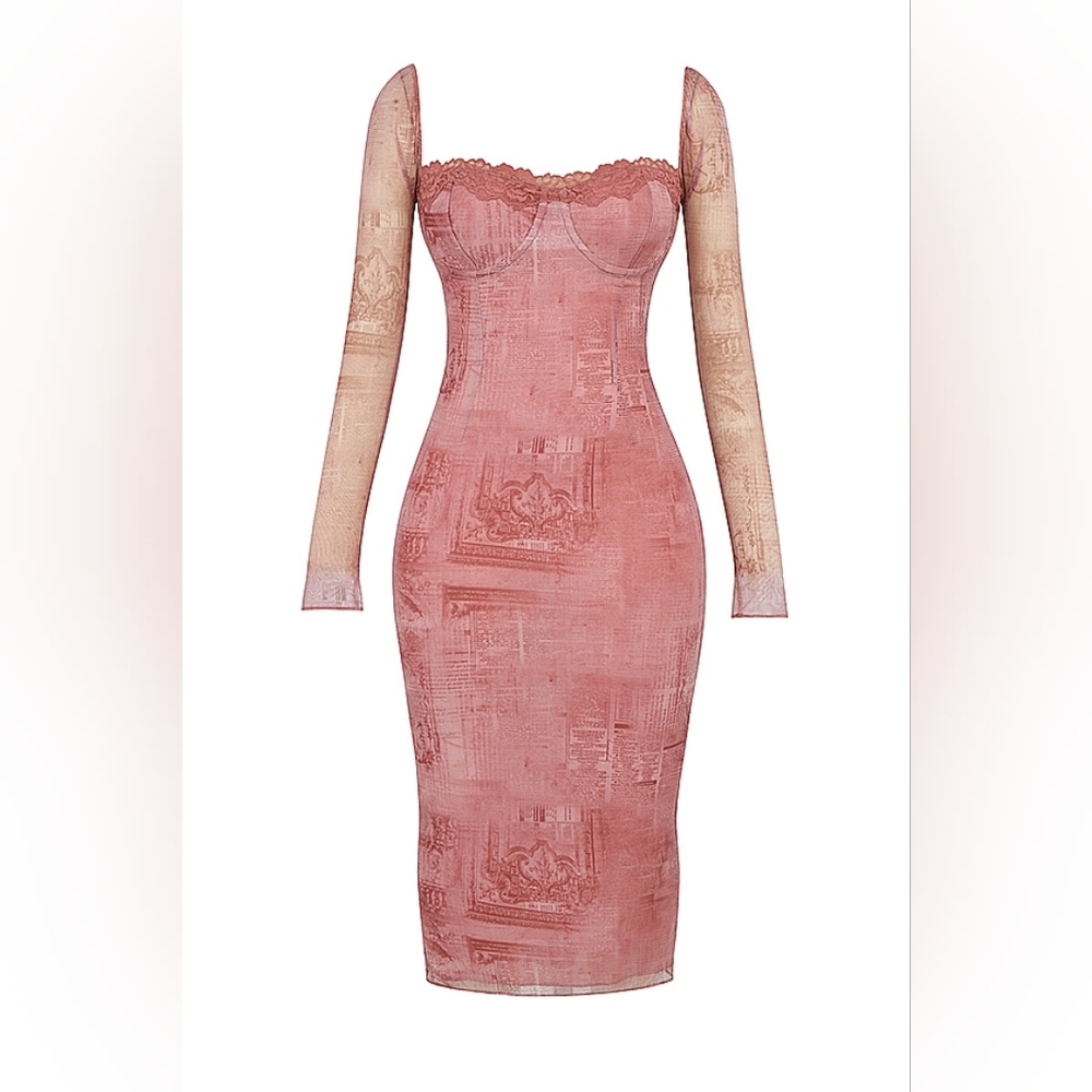 Pink Print 'Seraphina' House of CB- XS - Picture 7 of 15